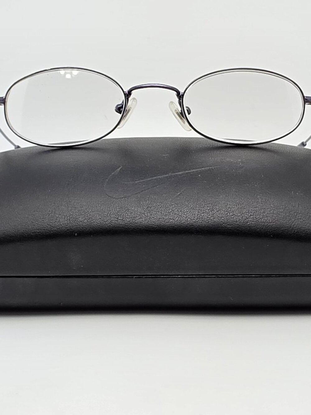 Nike w/ Flexon 4602 424 Blue Kids Oval Eyeglasses Frame w/ Case 43-19-135